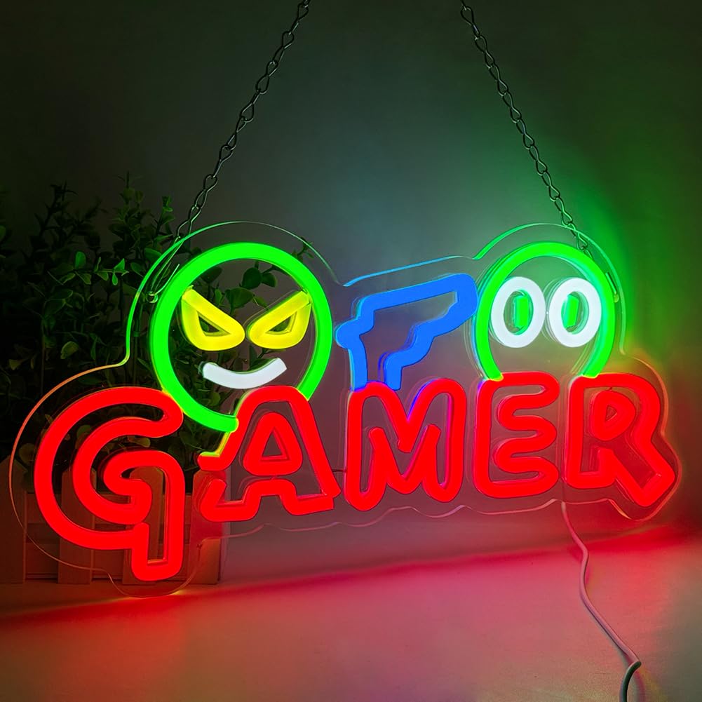 Party Games Easter - لافتة نيون LED للألعاب قابلة للتخصيص،