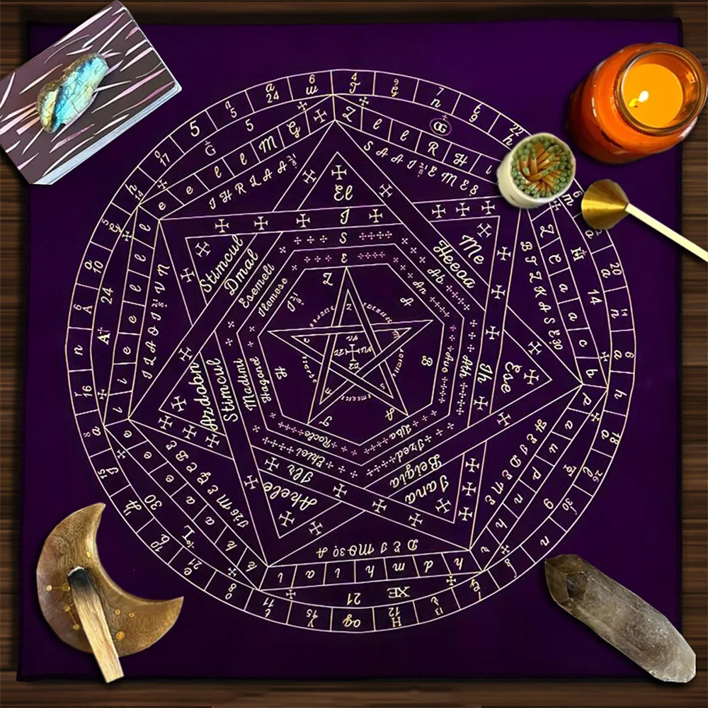 Zodiac Party Games - ard Tablecloth Sigillum Dei Aemeth Wheel