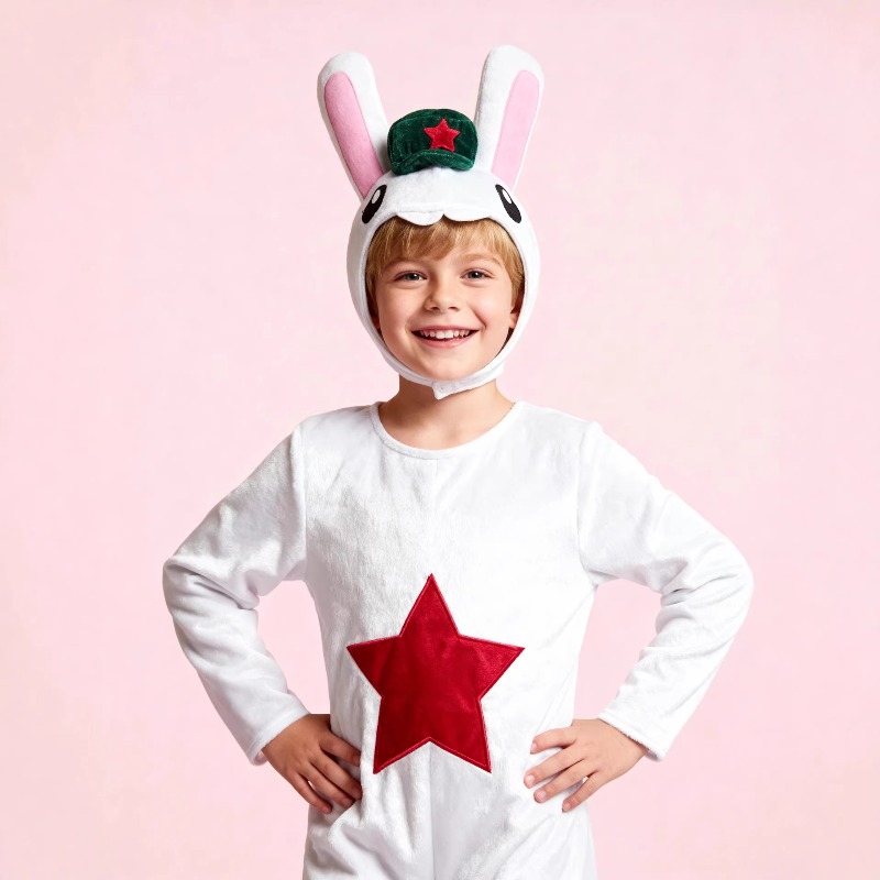 Party Games Easter - زي عيد الفصح الأبيض للأطفال مع