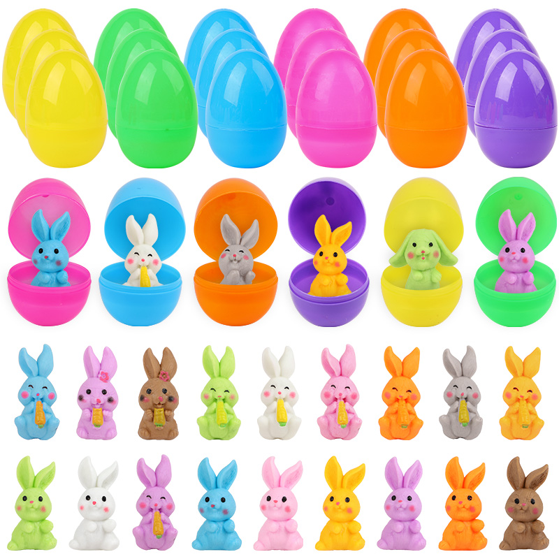 24 قطعة بيض عيد الفصح مع شكل أ - مراجعة Party Games Easter وسعره