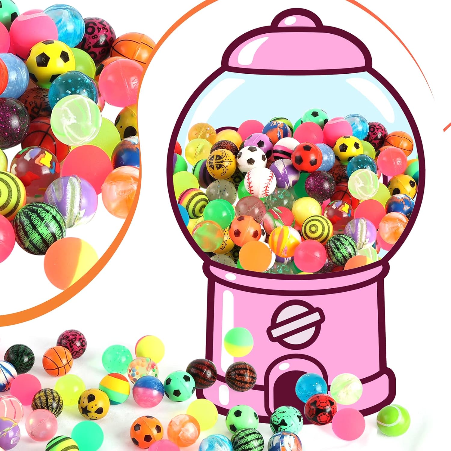 6/100 قطعة كرات نطاطة للهالوين - مراجعة Party Games Easter وسعره