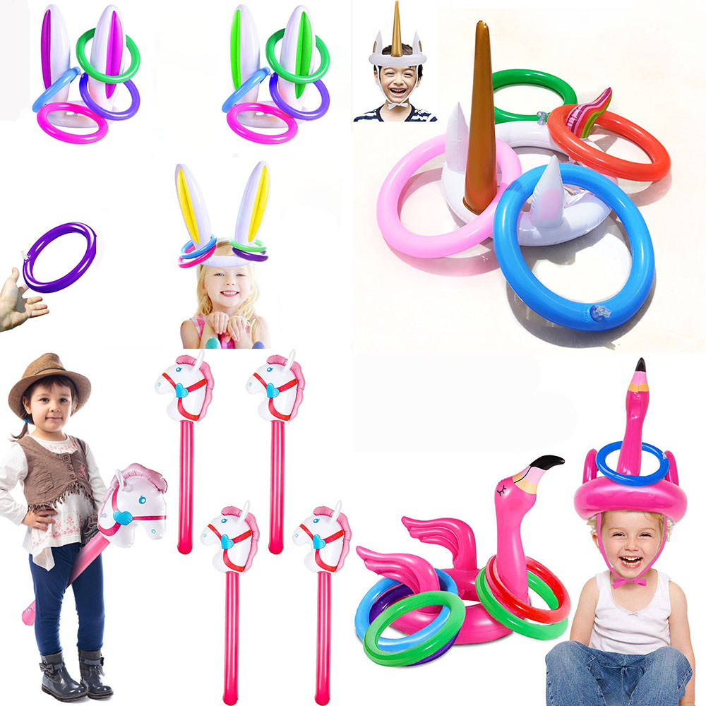 نفخ الحصان عصا يونيكورن قوس قز - مراجعة Party Games Easter For Kids وسعره
