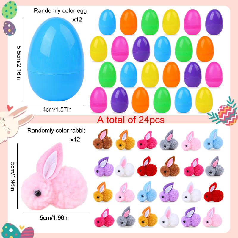 24 قطعة بيض عيد الفصح اللطيف م - مراجعة Party Games Easter Egg وسعره